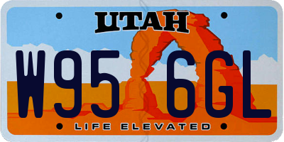 UT license plate W956GL