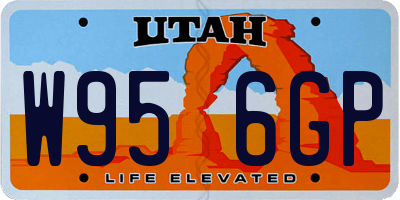 UT license plate W956GP