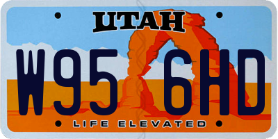 UT license plate W956HD