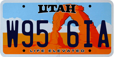 UT license plate W956IA