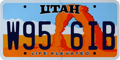 UT license plate W956IB