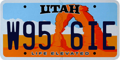 UT license plate W956IE