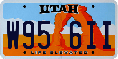 UT license plate W956II