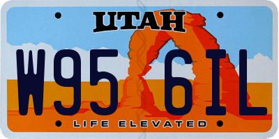 UT license plate W956IL