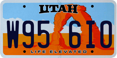 UT license plate W956IO