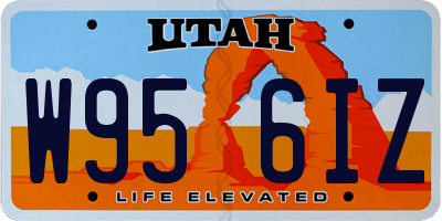 UT license plate W956IZ