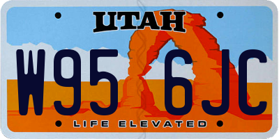 UT license plate W956JC