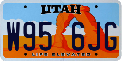 UT license plate W956JG