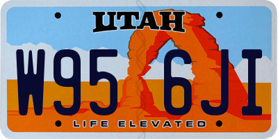 UT license plate W956JI