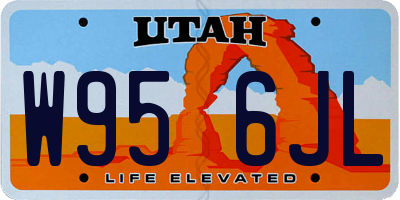UT license plate W956JL