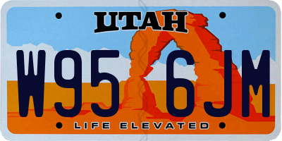 UT license plate W956JM
