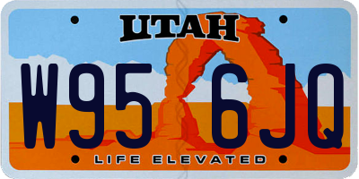 UT license plate W956JQ
