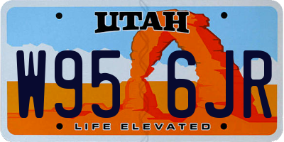 UT license plate W956JR