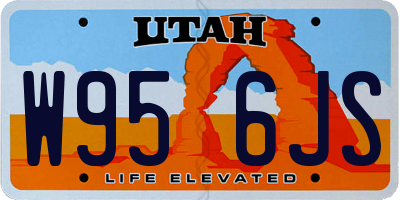 UT license plate W956JS