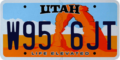UT license plate W956JT