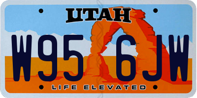 UT license plate W956JW