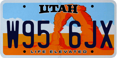 UT license plate W956JX