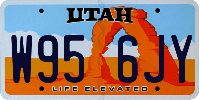 UT license plate W956JY