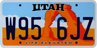UT license plate W956JZ