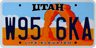 UT license plate W956KA
