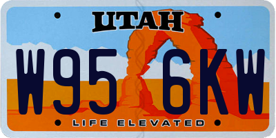 UT license plate W956KW