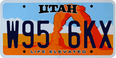 UT license plate W956KX