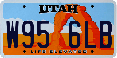 UT license plate W956LB