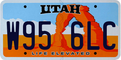 UT license plate W956LC