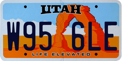 UT license plate W956LE