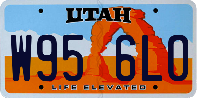 UT license plate W956LO