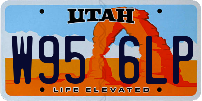 UT license plate W956LP