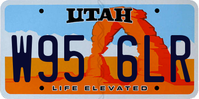 UT license plate W956LR