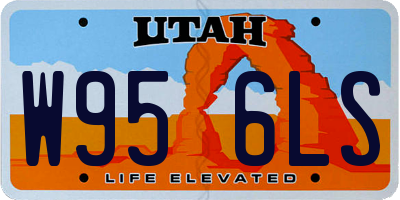 UT license plate W956LS
