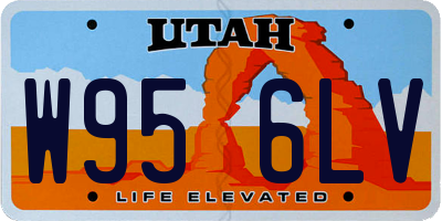 UT license plate W956LV