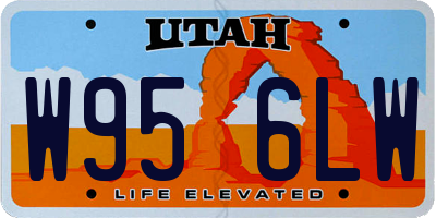UT license plate W956LW