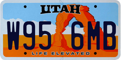 UT license plate W956MB
