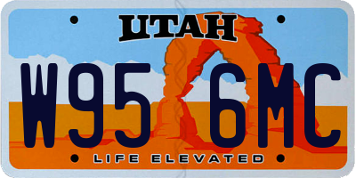UT license plate W956MC