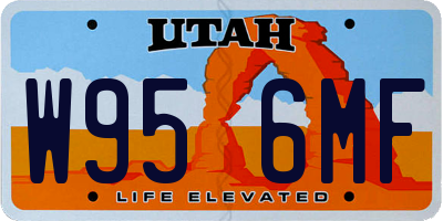 UT license plate W956MF