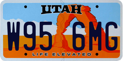 UT license plate W956MG