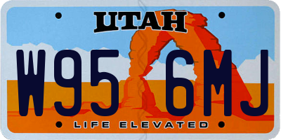 UT license plate W956MJ