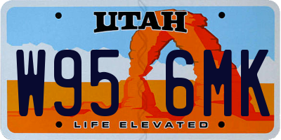 UT license plate W956MK