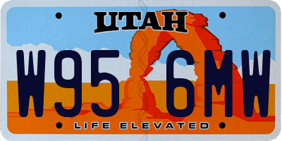 UT license plate W956MW