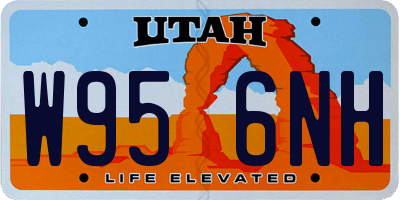 UT license plate W956NH