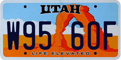 UT license plate W956OF