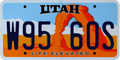 UT license plate W956OS