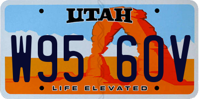 UT license plate W956OV