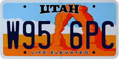 UT license plate W956PC