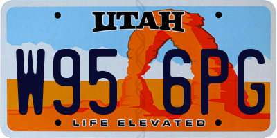 UT license plate W956PG