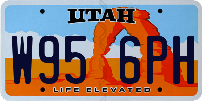 UT license plate W956PH