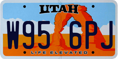 UT license plate W956PJ